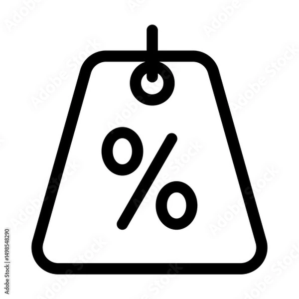 Obraz red percent sign