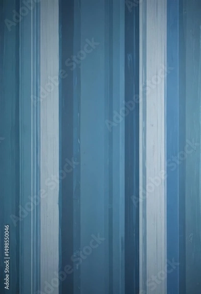 Obraz Abstract blue striped wallpaper, varying shades create depth and movement ,  aesthetic,  flowing