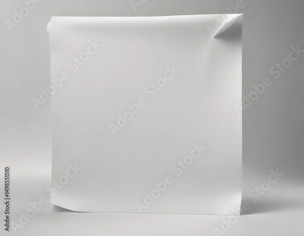 Obraz Luxurious smooth white paper, subtly gleaming , art, paper texture
