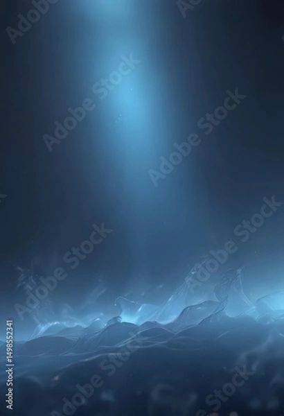 Obraz Abstract blue haze, ethereal glow, subtle texture, mystical, subtle, blue