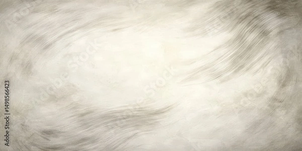 Fototapeta Abstract beige background with swirling, brushed texture, lighter in the center