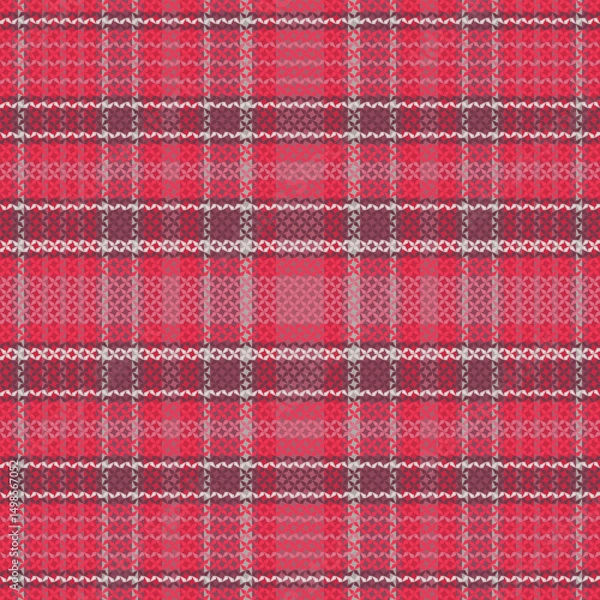 Fototapeta Tartan or plaid retro color pattern.