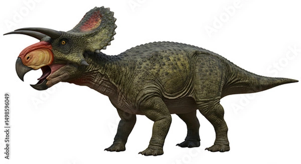 Fototapeta Zuniceratops: A Detailed 3D Model of a Prehistoric Dinosaur