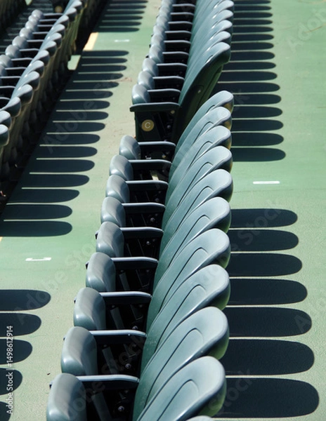 Obraz Rows of open air outdoor theater seats
