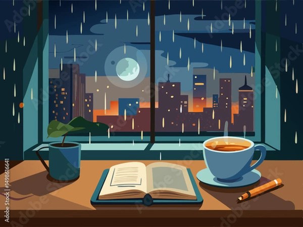 Obraz lofi illustration