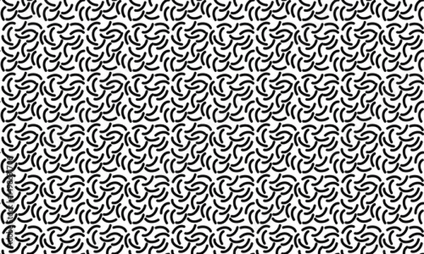 Obraz black and white line abstract doodle seamless pattern. Fun black and white line abstract doodle seamless pattern. Fun Abstract Wavy Line. black and white Abstract curvy shapes