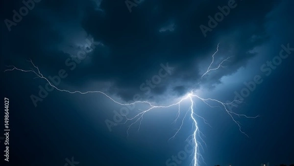 Obraz lightning in the night sky