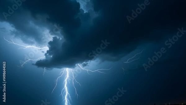 Obraz lightning in the sky