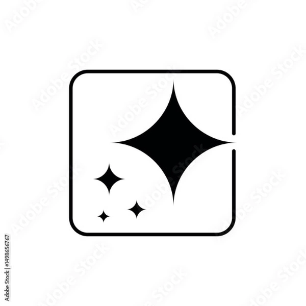 Fototapeta Generate with AI and Spark Symbol Vector