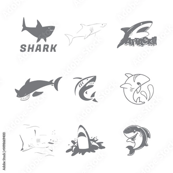 Obraz shark vector