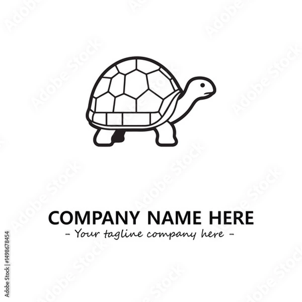 Obraz Turtle logo design vector illustration
