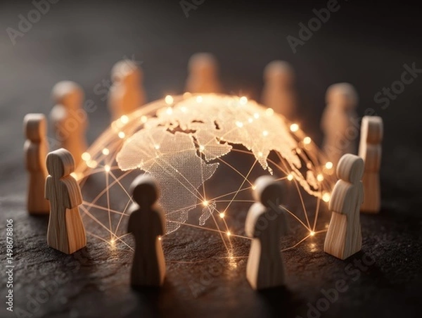 Fototapeta Global interconnectedness
