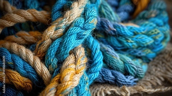 Fototapeta DIY Crafting: Crafting by hand, including activities like knitting, woodworking, and scrapbooking, allows for personal expression and functional, creative design.