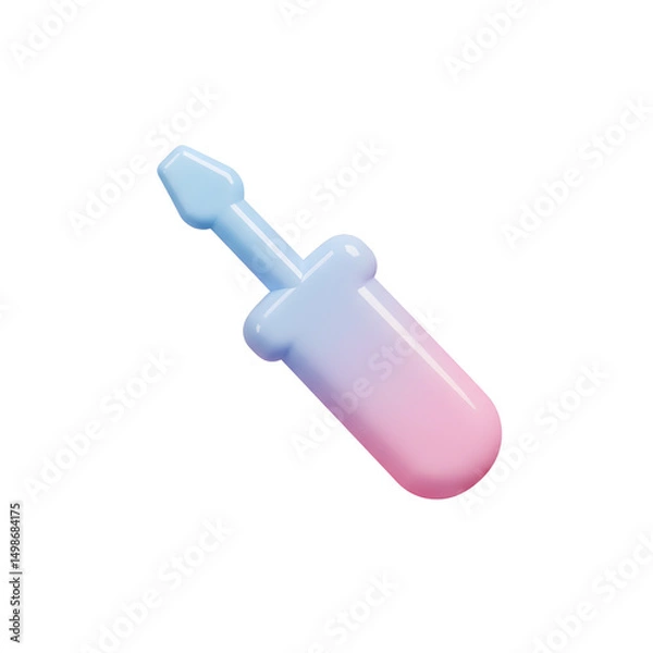 Fototapeta Colorful plastic droplet-shaped bubble toy with a stick for children and sensory play