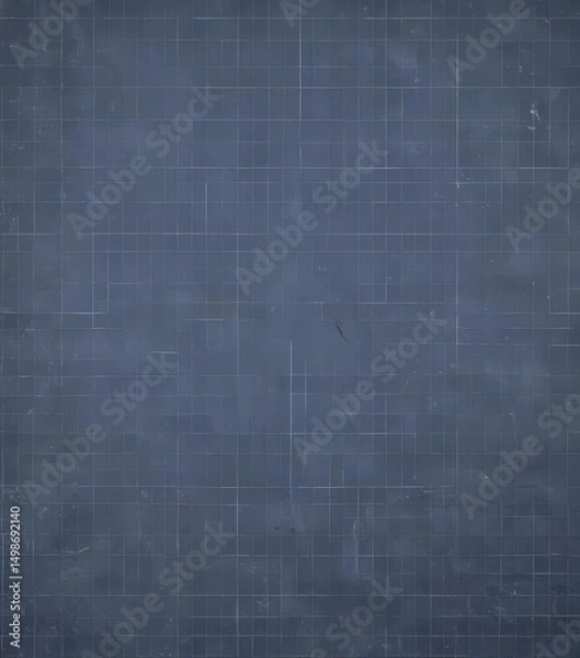 Fototapeta Blueprint grid overlay with technical lines and subtle texture , grid, overlay effect
