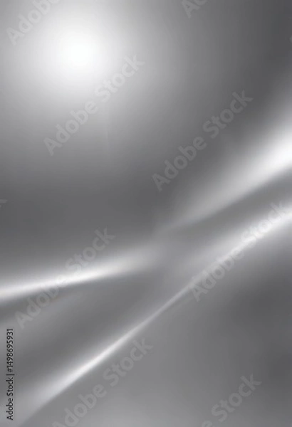 Obraz Smooth silver foil, polished and bright  Gleaming metallic backdrop ,  silver,  elegant,  illustration