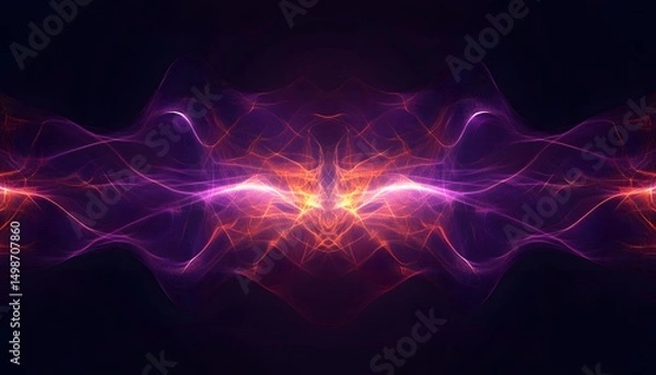 Fototapeta Abstract design with swirling lines of vibrant color.