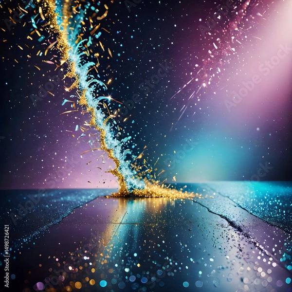 Fototapeta abstract background with rainbow