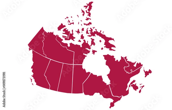Fototapeta Canada Map