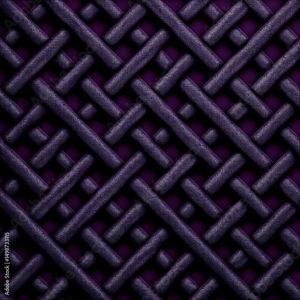 Obraz Intricate woven texture in deep purple tones