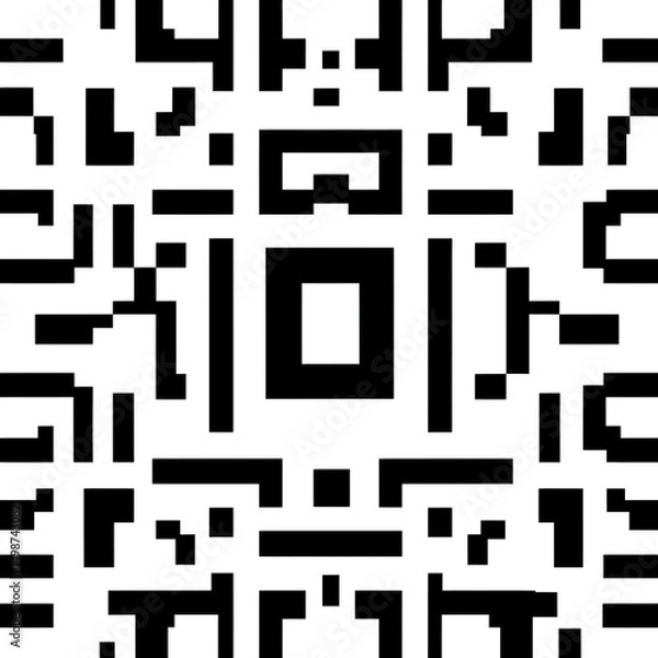 Obraz New year holidays QR code icon for payment scan