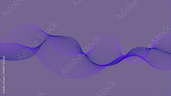 Obraz Smooth, wave-inspired curves create a visually soothing design.