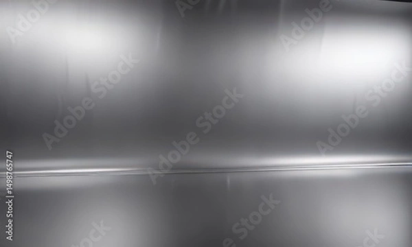 Fototapeta Sleek silver metallic backdrop; perfect for modern designs ,  background,  backdrop,  futuristic