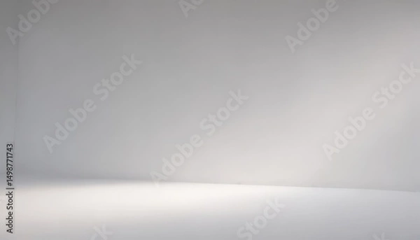 Fototapeta Subtle white gradient, soft glow, smooth texture, subtle, serene, cloud