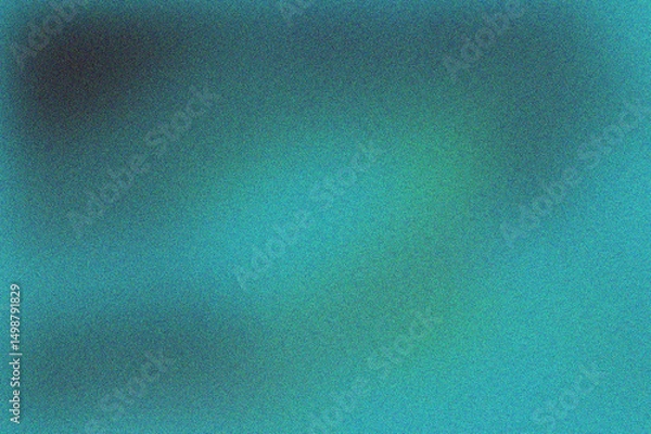 Fototapeta Abstract background with gradient blend of black, emerald, teal, and lime tones with glowing light effects