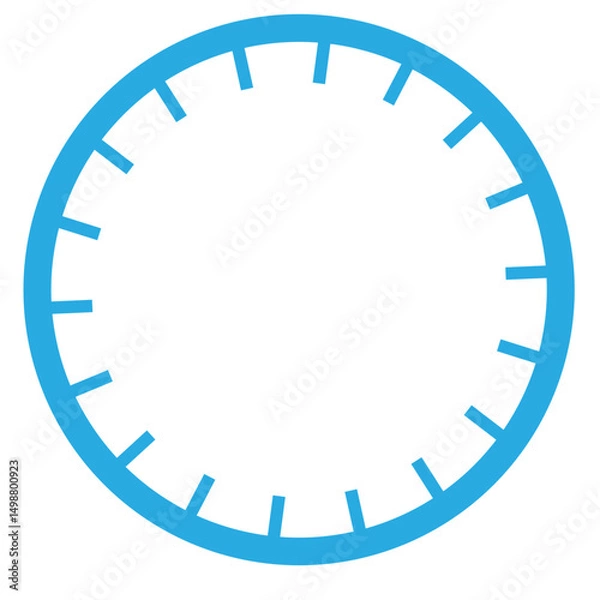 Obraz blue round frame