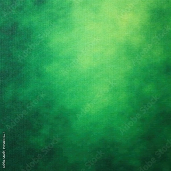 Fototapeta Emerald green painted canvas, subtle brushstrokes, bokeh, light, image