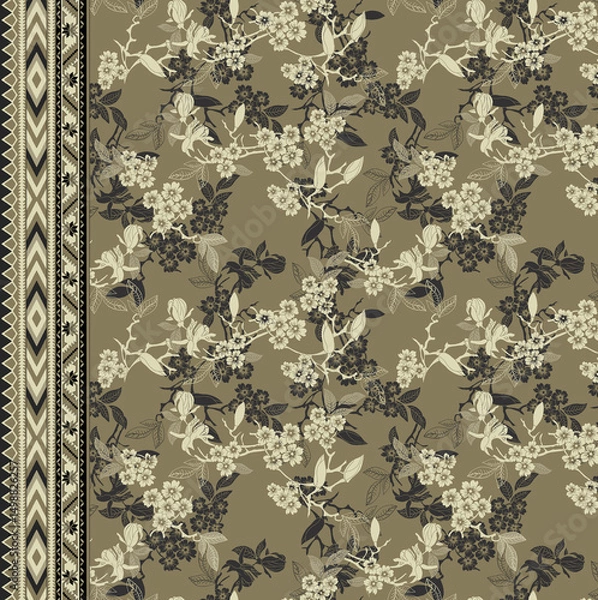 Obraz vintage floral background