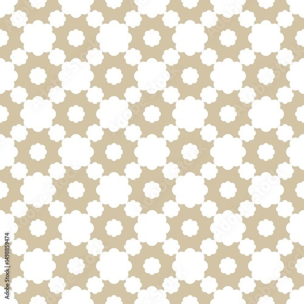 Fototapeta Beautiful white flower patterns are perfect for screen printing on product surfaces.