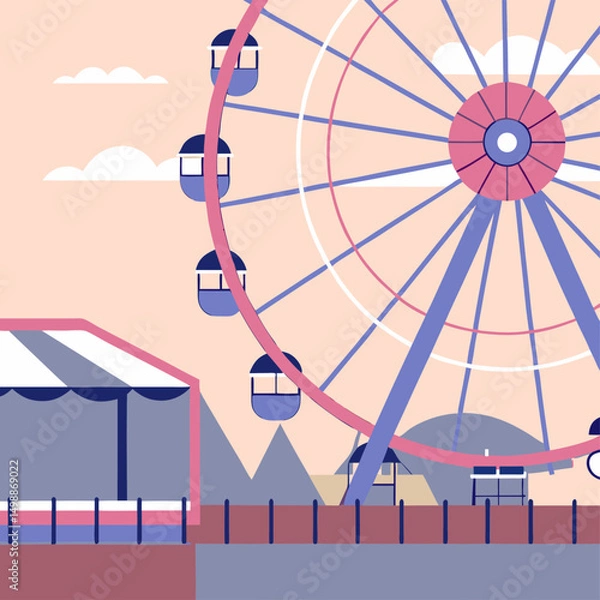 Obraz vector illustration of modern building
