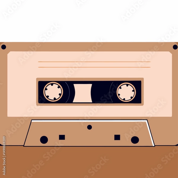 Obraz audio cassette isolated on white
