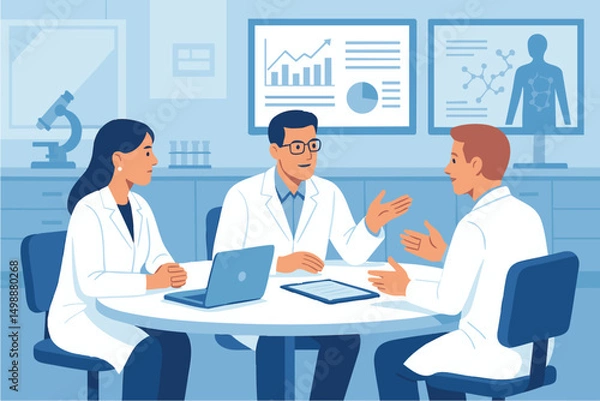 Obraz doctors are sitting at the table