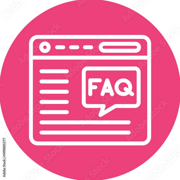 Fototapeta FAQ Icon