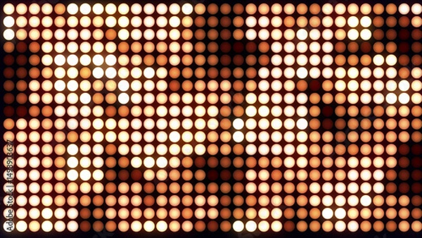 Fototapeta Modern abstract dots assorted in a rainbow colors, Disco pattern