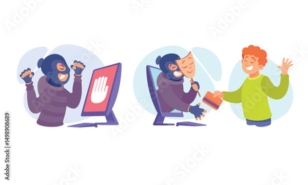 Fototapeta Cybersecurity Awareness A Deep Understanding of the Various Online Threats Existing Today