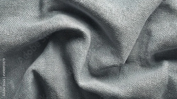 Fototapeta Subtle Gray Fabric Texture with Soft White Weave Pattern Details