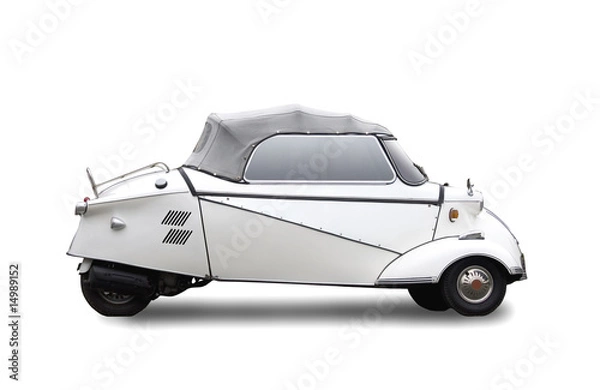 Fototapeta An old and classic bubble car
