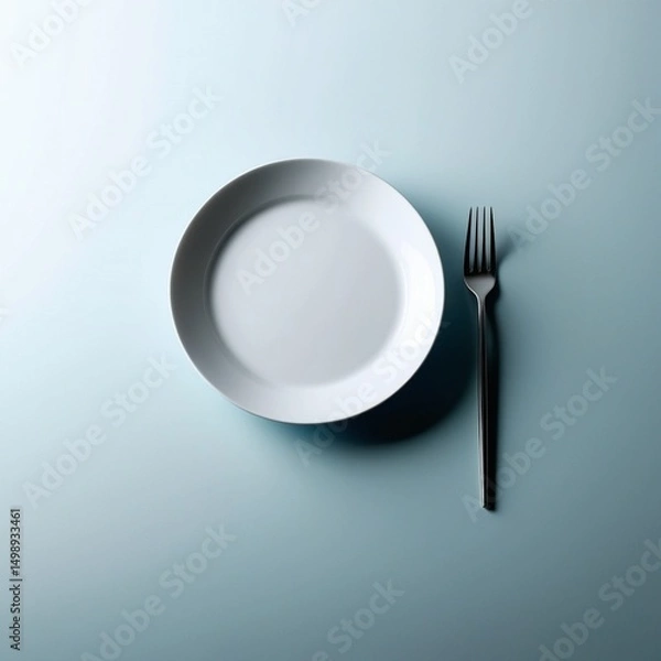 Obraz plate and cutlery