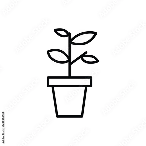 Obraz plant icon vector 