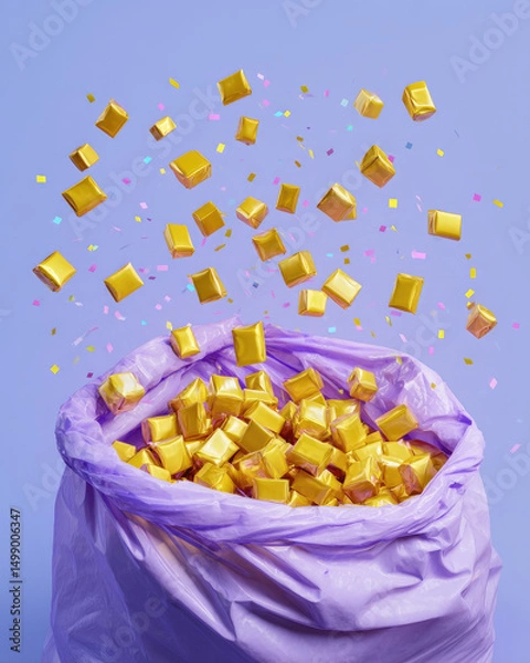 Fototapeta High-resolution product photography of a lilac item against a soft background, highlighting its elegant and vibrant appeal