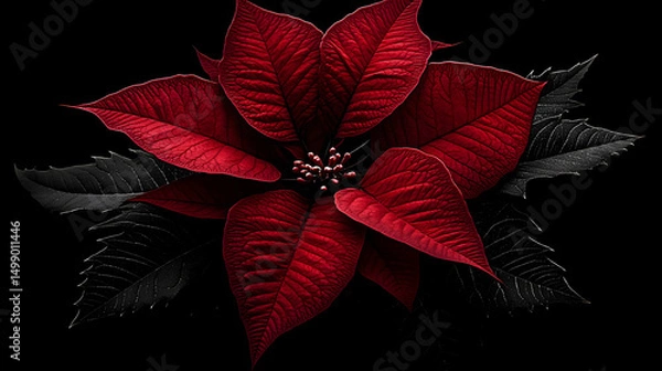 Fototapeta christmas background with fir branches