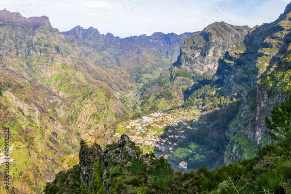 Fototapeta View of Curral das Freiras in Madeira Island, Portugal