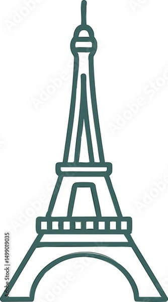 Obraz 에펠탑, 아이콘, 심플, 관광, 파리, 에펠, 타워, 건축, 여행, 에우로파, 프랑스어, 건물, 기념물, 기념품, 벡터, 실루엣, 건설, 투어
