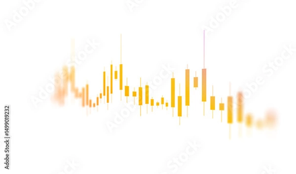 Obraz Transparent or png stock market investment trading graph growth.Trade business analytics graph and financial chart.	
