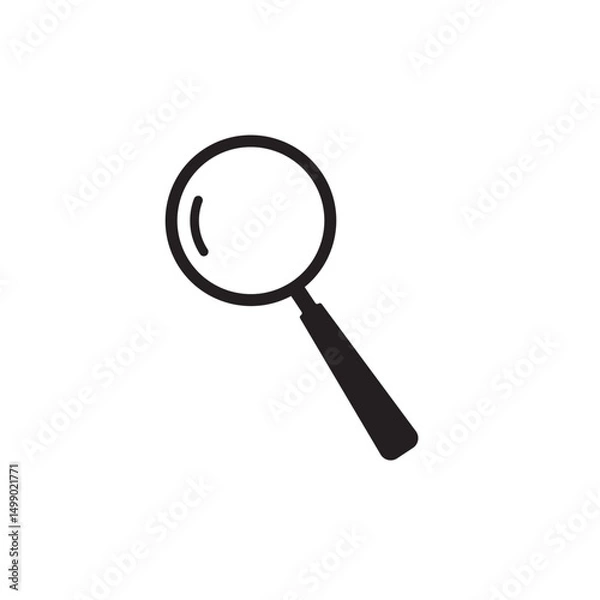 Fototapeta Magnify icon. Magnifying glass sign. Search icon. Modern flat pictogram. Search icon isolated on background. Simple vector symbol for web site design or button to mobile app