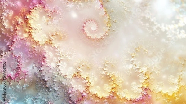 Fototapeta Abstract Spiral Pattern with Soft Colors and Dreamy Texture Background